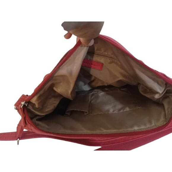 Gun Tote'n Mamas Handbag Purse Red Leather Tooled Handbag Carry Concealed Weapon - Picture 4 of 4